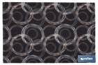 FELPUDO DE ENTRADA CON CÍRCULOS | MATERIAL RESISTENTE | BASE ANTIDESLIZANTE | ADECUADO PARA INTERIOR Y EXTERIOR | MEDIDAS: 50 X 70 CM
