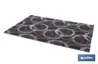 Felpudo de entrada con círculos | Material resistente | Base antideslizante | Adecuado para interior y exterior | Medidas: 50 x 70 cm - Cofan