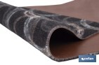 Felpudo de entrada con círculos | Material resistente | Base antideslizante | Adecuado para interior y exterior | Medidas: 50 x 70 cm - Cofan