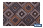 FELPUDO DE ENTRADA CON DISEÑO ABSTRACTO DE ROMBOS | MATERIAL RESISTENTE | BASE ANTIDESLIZANTE | ADECUADO PARA INTERIOR Y EXTERIOR | MEDIDAS: 50 X 70 CM