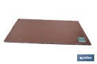 Felpudo de entrada con diseño abstracto de rombos | Material resistente | Base antideslizante | Adecuado para interior y exterior | Medidas: 50 x 70 cm - Cofan