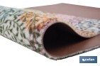 Felpudo de entrada con diseño abstracto de círculos multicolor | Material resistente | Base antideslizante | Diseño abstracto con círculos multicolor | Adecuado para interior y exterior | Medidas: 50 x 70 cm - Cofan