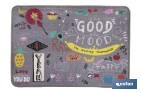 FELPUDO ANTIDESLIZANTE PARA ENTRADA CASA | ADECUADO PARA INTERIOR Y EXTERIOR | MATERIAL RESISTENTE | DISEÑO GOOD MOOD | MEDIDAS: 50 X 70 CM