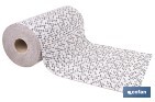 ROLLO DE ALFOMBRA VINÍLICA PARA INTERIOR | DISEÑO DE MOSAICOS GRIS, BLANCO Y BEIGE | IMPERMEABLE Y DE FÁCIL LIMPIEZA