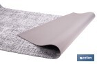 Rollo de alfombra vinílica para interior | Diseño Jaspeado en color gris marengo | Impermeable y de fácil limpieza - Cofan
