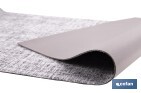 Rollo de alfombra vinílica para interior | Diseño Jaspeado en color gris marengo | Impermeable y de fácil limpieza - Cofan