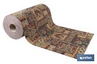 ROLLO DE ALFOMBRA VINÍLICA PARA INTERIOR | DISEÑO CON ESTAMPADO DE ORIENTE | IMPERMEABLE Y DE FÁCIL LIMPIEZA