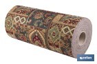 Rollo de alfombra vinílica para interior | Diseño con estampado de Oriente | Impermeable y de fácil limpieza - Cofan