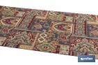 Rollo de alfombra vinílica para interior | Diseño con estampado de Oriente | Impermeable y de fácil limpieza - Cofan