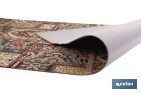 Rollo de alfombra vinílica para interior | Diseño con estampado de Oriente | Impermeable y de fácil limpieza - Cofan