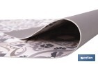 Rollo de alfombra vinílica semirrígida de impresión digital: Mosaicos cerámicos | Resistente para suelos interiores y exteriores cubiertos - Cofan