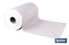 ROLLO DE ALFOMBRA VINÍLICA SEMIRRÍGIDA DE IMPRESIÓN DIGITAL | ESTAMPADO JASPEADO EN GRIS CLARO | RESISTENTE PARA SUELOS INTERIORES Y EXTERIORES CUBIERTOS