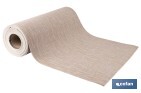 ROLLO DE ALFOMBRA VINÍLICA SEMIRRÍGIDA DE IMPRESIÓN DIGITAL | ESTAMPADO JASPEADO EN BEIGE | RESISTENTE PARA SUELOS INTERIORES Y EXTERIORES CUBIERTOS