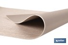 Rollo de alfombra vinílica semirrígida de impresión digital | Estampado jaspeado en beige | Resistente para suelos interiores y exteriores cubiertos - Cofan