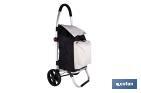 Carro de la compra plegable con 2 ruedas | Chasis de aluminio | Bolsa de 43 litros | Bolsillo para congelados | Disponible en varios colores - Cofan