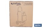 Carro de la compra plegable con 2 ruedas | Chasis de aluminio | Bolsa de 43 litros | Bolsillo para congelados | Disponible en varios colores - Cofan