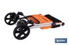 Carro de la compra plegable con 6 ruedas | Chasis de aluminio | Bolsa de 53 litros | Bolsillo para congelados | Mango ajustable | Disponible en varios colores - Cofan