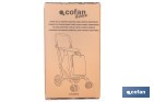 Carro de la compra plegable con 6 ruedas | Chasis de aluminio | Bolsa de 53 litros | Bolsillo para congelados | Mango ajustable | Disponible en varios colores - Cofan