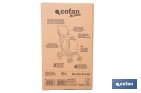 Carro de la compra plegable con 6 ruedas | Chasis de aluminio | Bolsa de 53 litros | Bolsillo para congelados | Mango ajustable | Disponible en varios colores - Cofan