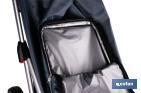 Carro de la compra plegable con 6 ruedas | Chasis de aluminio | Bolsa de 53 litros | Bolsillo para congelados | Mango ajustable | Disponible en varios colores - Cofan
