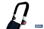 Carro de la compra plegable con 6 ruedas | Chasis de aluminio | Bolsa de 53 litros | Bolsillo para congelados | Mango ajustable | Disponible en varios colores - Cofan