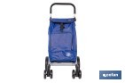 Carro de la compra plegable con 6 ruedas | Chasis de aluminio | Bolsa de 53 litros | Bolsillo para congelados | Mango ajustable | Disponible en varios colores - Cofan