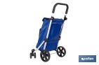Carro de la compra plegable con 6 ruedas | Chasis de aluminio | Bolsa de 53 litros | Bolsillo para congelados | Mango ajustable | Disponible en varios colores - Cofan