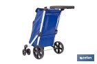 Carro de la compra plegable con 6 ruedas | Chasis de aluminio | Bolsa de 53 litros | Bolsillo para congelados | Mango ajustable | Disponible en varios colores - Cofan