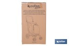 Carro de la compra plegable con 6 ruedas | Chasis de aluminio | Bolsa de 53 litros | Bolsillo para congelados | Mango ajustable | Disponible en varios colores - Cofan
