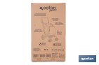 Carro de la compra plegable con 6 ruedas | Chasis de aluminio | Bolsa de 53 litros | Bolsillo para congelados | Mango ajustable | Disponible en varios colores - Cofan