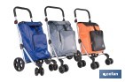 CARRO DE LA COMPRA PLEGABLE CON 6 RUEDAS | CHASIS DE ALUMINIO | BOLSA DE 53 LITROS | BOLSILLO PARA CONGELADOS | MANGO AJUSTABLE | DISPONIBLE EN VARIOS COLORES