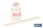 Ambientador de varillas | Aroma a fresas y nata | Difusor con varillas de ratán - Cofan
