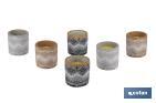 VELAS AROMÁTICAS DE CITRONELA CON AROMA CÍTRICO EN RECIPIENTE DECORATIVO | DURACIÓN DE 35 HORAS