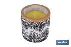 Velas Aromáticas de Citronela con aroma cítrico en recipiente decorativo | Duración de 35 horas - Cofan