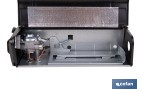 Hornillo de gas portátil | Material: acero | Encendido piezoeléctrico | Boquilla universal | Ideal para camping, excursiones y uso en exteriores - Cofan