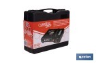 Hornillo de gas portátil | Material: acero | Encendido piezoeléctrico | Boquilla universal | Ideal para camping, excursiones y uso en exteriores - Cofan