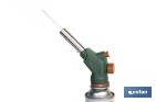 Soplete de gas piezoeléctrico | Potencia: 1,1 kW | Compatible con cartuchos de gas de 220 g | Ideal para cocina, soldadura y bricolaje - Cofan