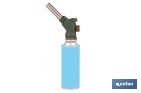 Soplete de gas piezoeléctrico | Potencia: 1,1 kW | Compatible con cartuchos de gas de 220 g | Ideal para cocina, soldadura y bricolaje - Cofan