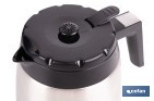 Cafetera eléctrica de goteo con jarra termo de 1,2 l | Potencia: 800 W, capacidad para 12 tazas | Filtro permanente - Cofan