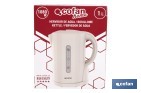 Hervidor eléctrico de agua beige | Capacidad: 1 Litro | Potencia: 1080 W | Hervidor compacto con control Strix | Ideal para cocinas y oficinas - Cofan
