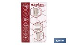 Hervidor eléctrico de agua beige | Capacidad: 1 Litro | Potencia: 1080 W | Hervidor compacto con control Strix | Ideal para cocinas y oficinas - Cofan