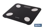 Báscula de baño digital inteligente | Análisis corporal completo | Báscula con Bluetooth y aplicación móvil | Carga USB - Cofan