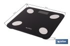 Báscula de baño digital inteligente | Análisis corporal completo | Báscula con Bluetooth y aplicación móvil | Carga USB - Cofan