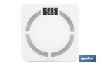 Báscula de baño digital inteligente | Análisis corporal completo | Báscula con Bluetooth y aplicación móvil | Pilas incluidas - Cofan