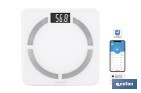 BÁSCULA DE BAÑO DIGITAL INTELIGENTE | ANÁLISIS CORPORAL COMPLETO | BÁSCULA CON BLUETOOTH Y APLICACIÓN MÓVIL | PILAS INCLUIDAS