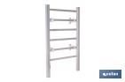 Toallero eléctrico de aluminio 100 W | Radiador secatoallas de pie o pared IP22 | Medidas: 90 x 53 x 35,5 cm - Cofan