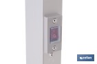 Toallero eléctrico de aluminio 100 W | Radiador secatoallas de pie o pared IP22 | Medidas: 90 x 53 x 35,5 cm - Cofan