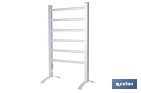 Toallero eléctrico de aluminio 100 W | Radiador secatoallas de pie o pared IP22 | Medidas: 90 x 53 x 35,5 cm - Cofan