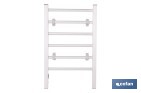 Toallero eléctrico de aluminio 100 W | Radiador secatoallas de pie o pared IP22 | Medidas: 90 x 53 x 35,5 cm - Cofan