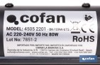 Toallero eléctrico negro mate | Con temporizador y 3 niveles de potencia | Potencia de 80 W y medidas 90 x 53 x 35,5 cm - Cofan
